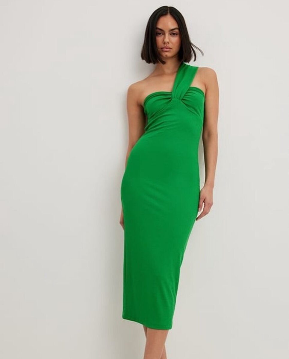 One Shoulder Midi Dress