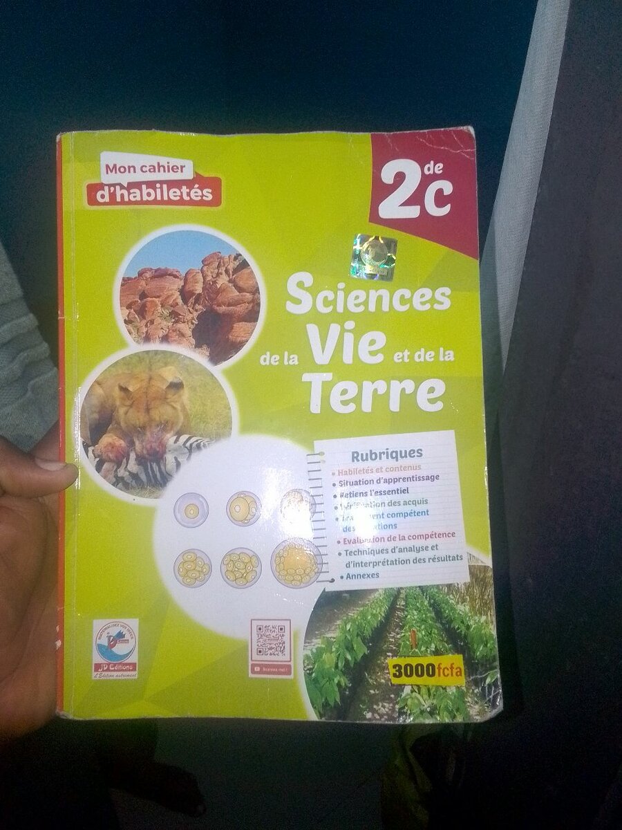 Cahier d'activités SVT