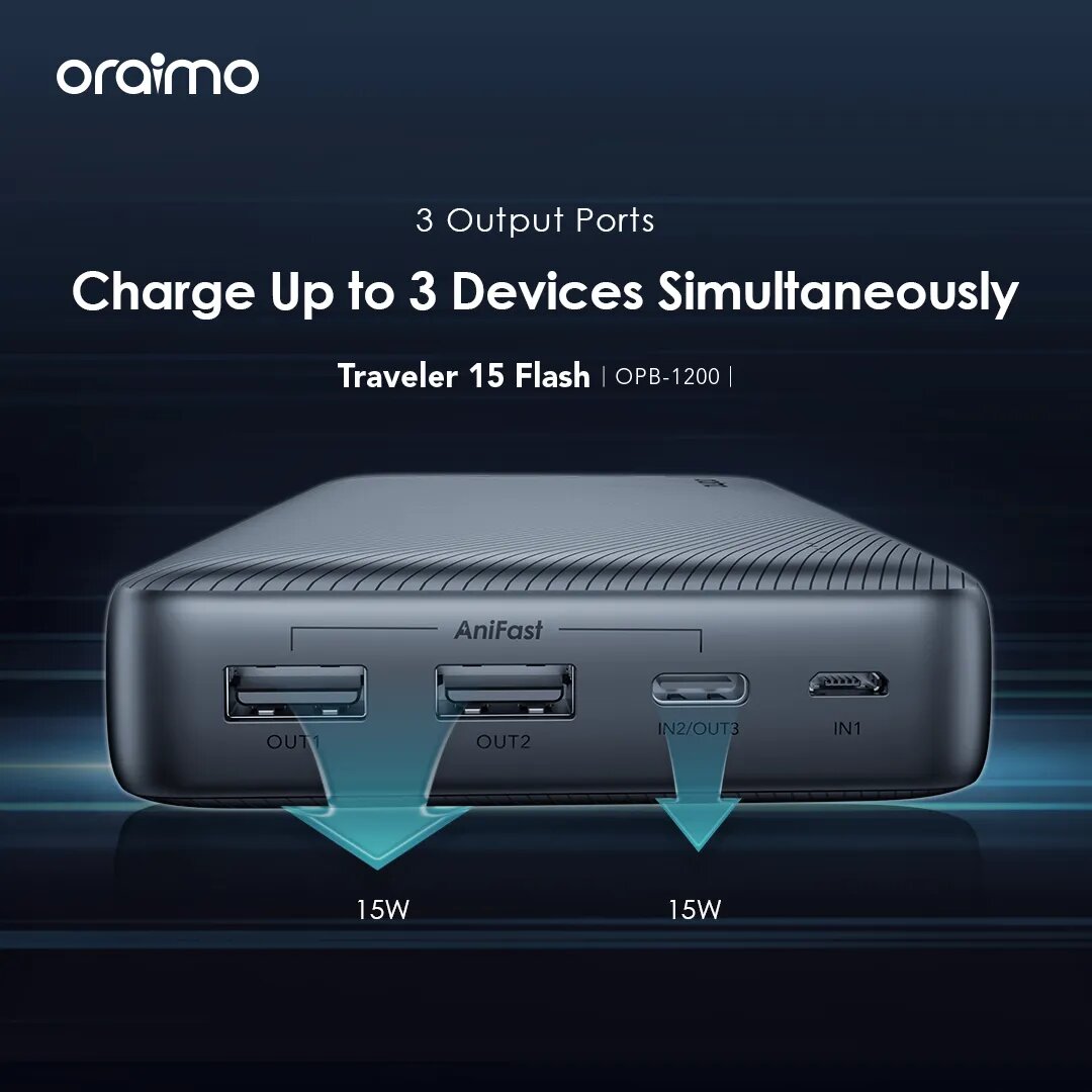 ORAIMO TRAVELER 15 FLASH 20000 MAH 15W Power Bank