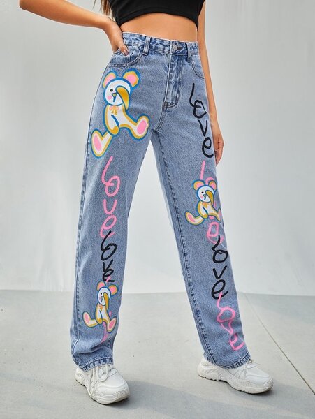 Jeans trouser for ladies