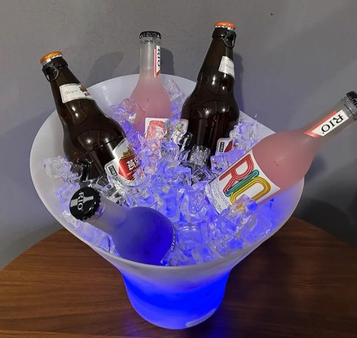 Seau à glace LED Bluetooth