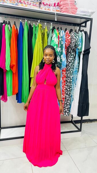 Open back summer dress