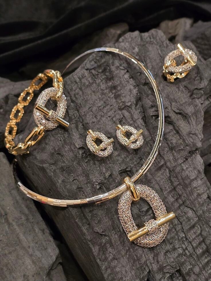 Parure Bijoux Chaîne Dorée