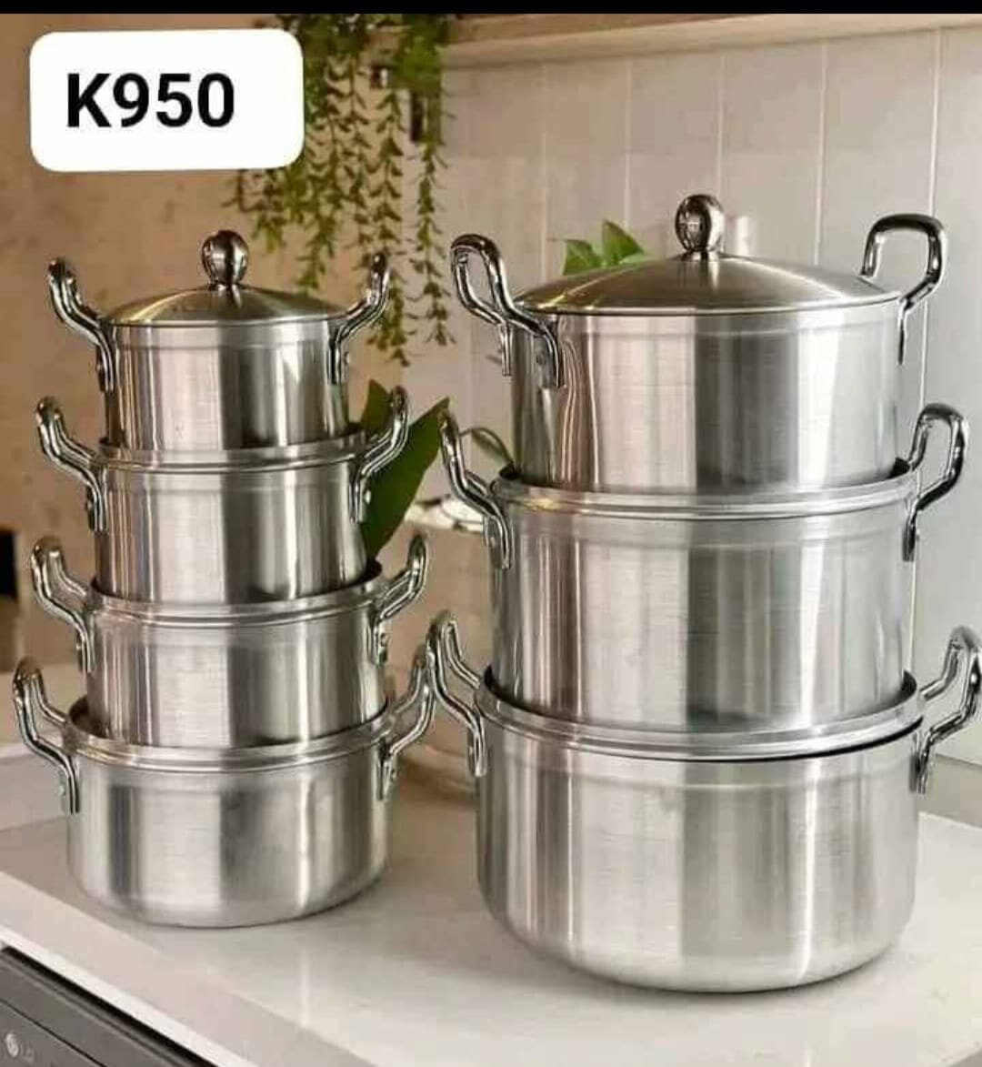 Set of pots of different sizes