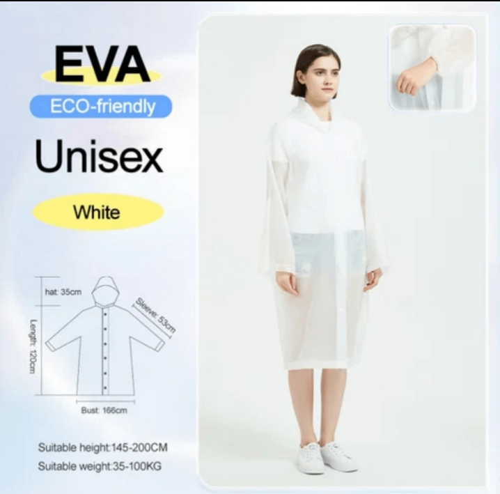 Impermeable Unisex EVA Blanco