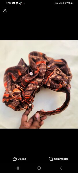 Barette foulard