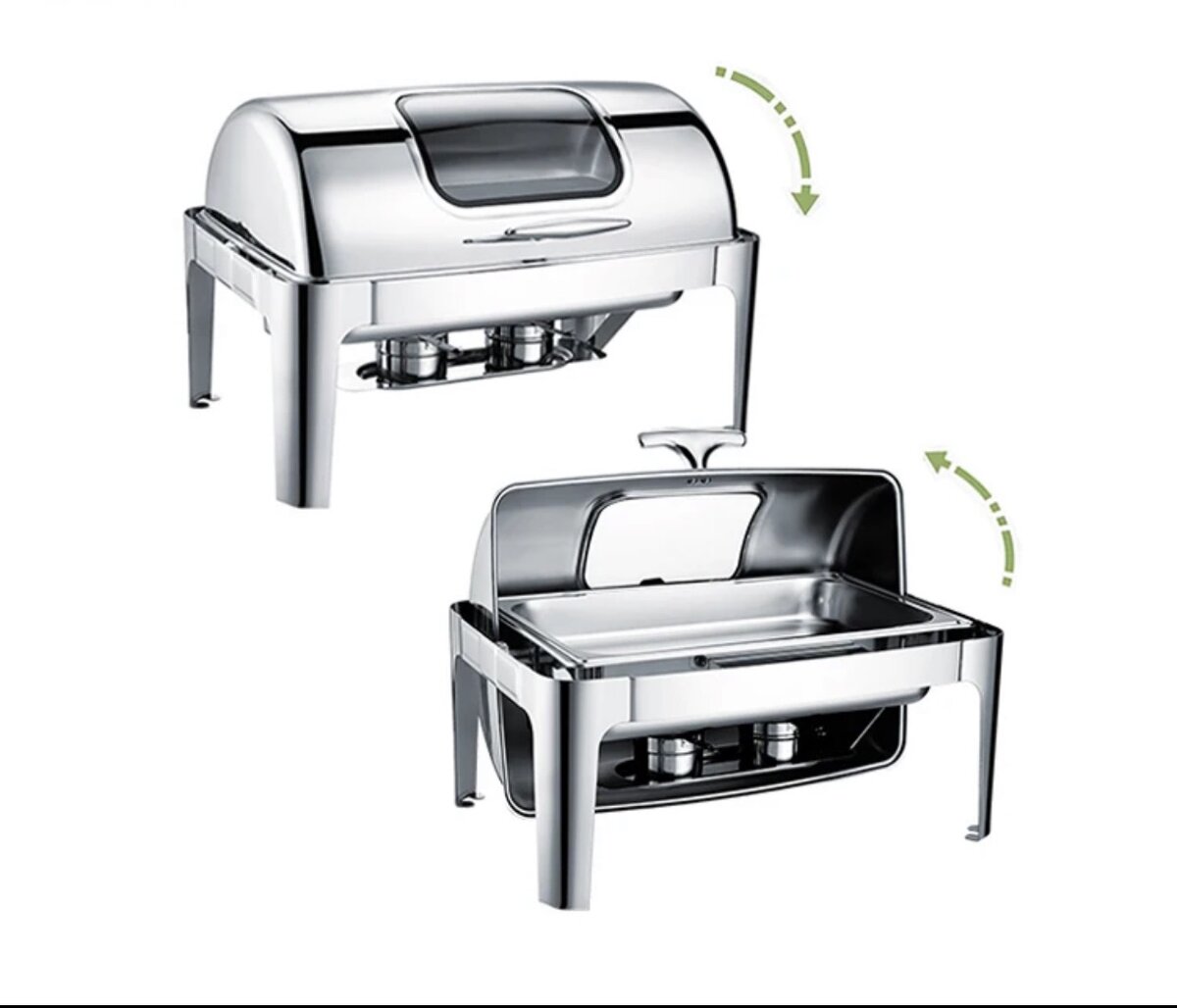 Silver cheffing dishes