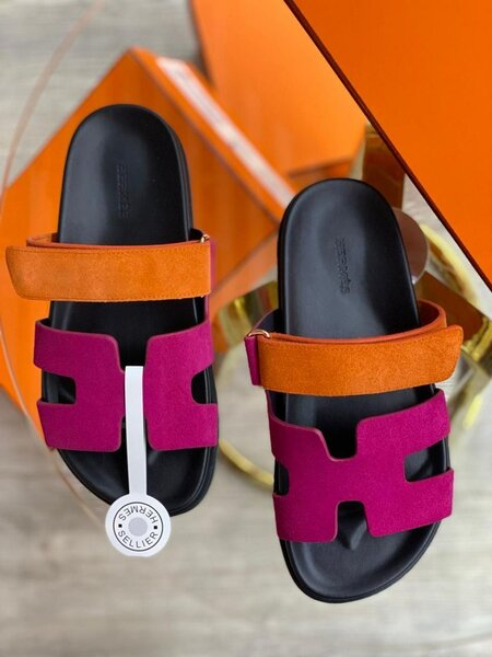 Hermes Leather Slides/Sandals/Slippers  for women