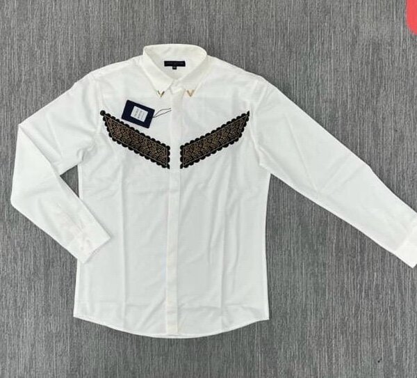Chemise homme élégante brodée