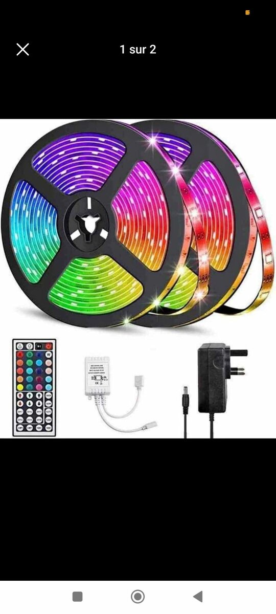 Bande lumineuse multicolore