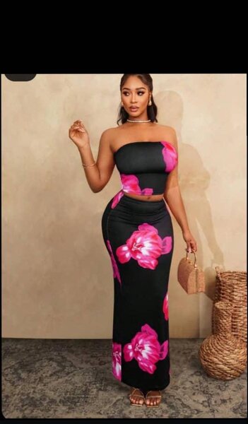 Ensemble jupe et haut floral