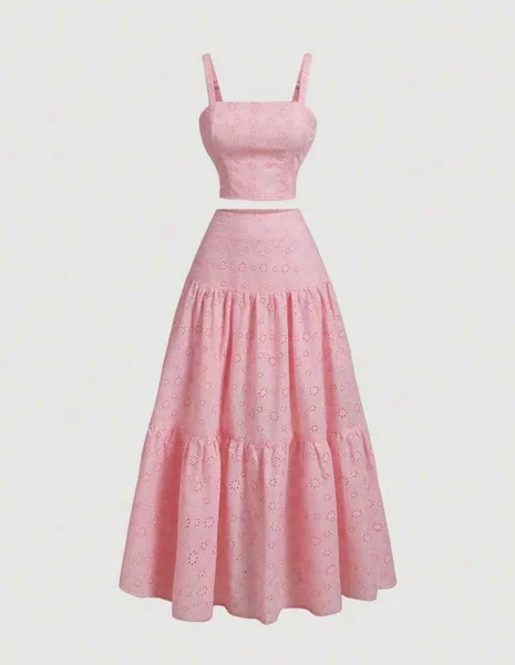 Ensemble deux pièces été rose