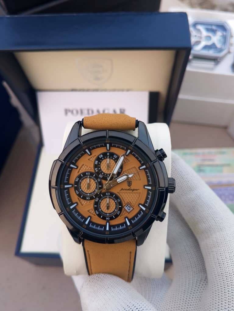 Montre POEDAGAR en cuir