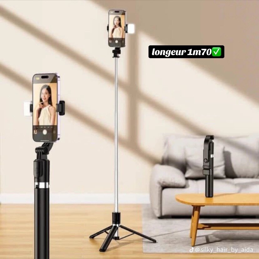 Trépied Selfie Télescopique 170cm