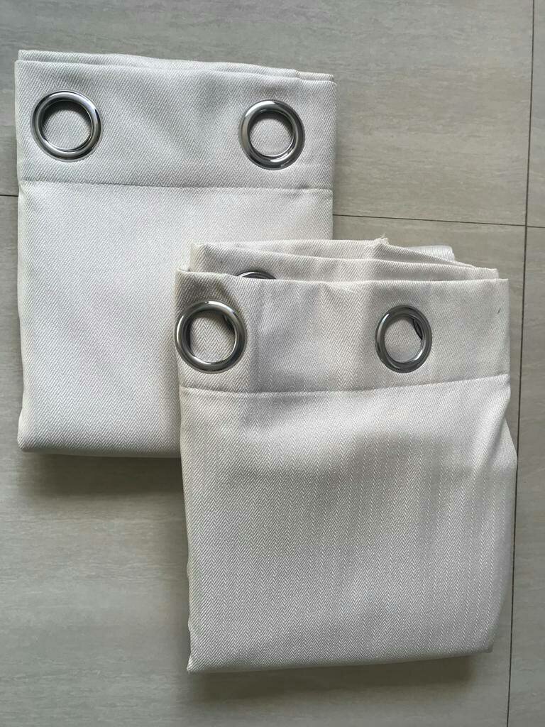 2 drops of curtains light gray