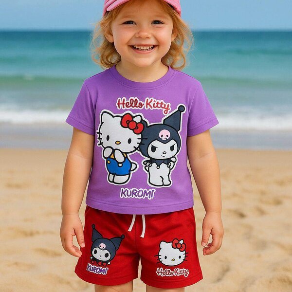 Ensemble enfant thème dessins animés