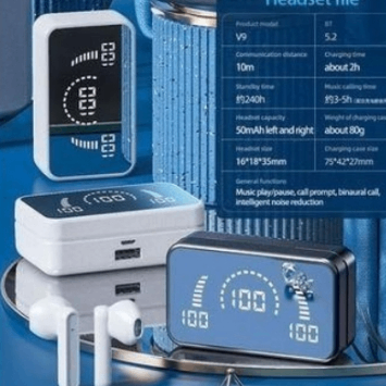 Écouteurs sans fil avec écran LED