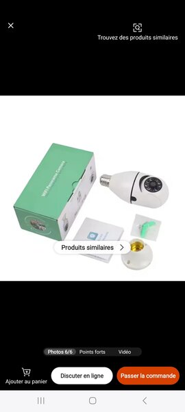 Caméra de Surveillance 360° WiFi