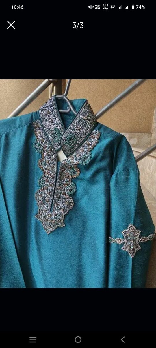 Sharwani and mhendi suit