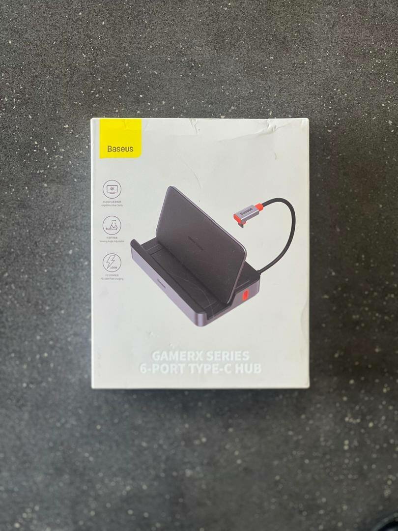 Baseus GamerX Series 6-Port Type C HUB Space Grey Type C