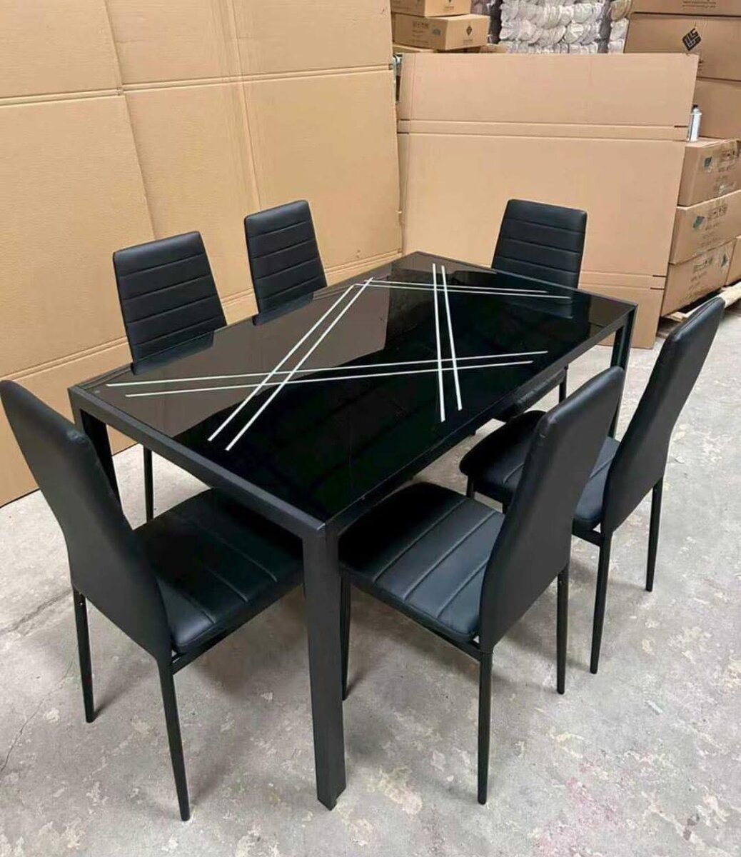 Table à manger moderne 6 chaises