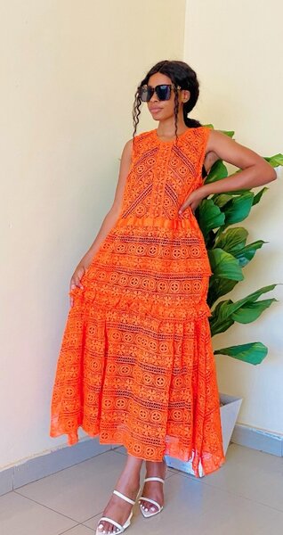 Elegant orsnge dress m
