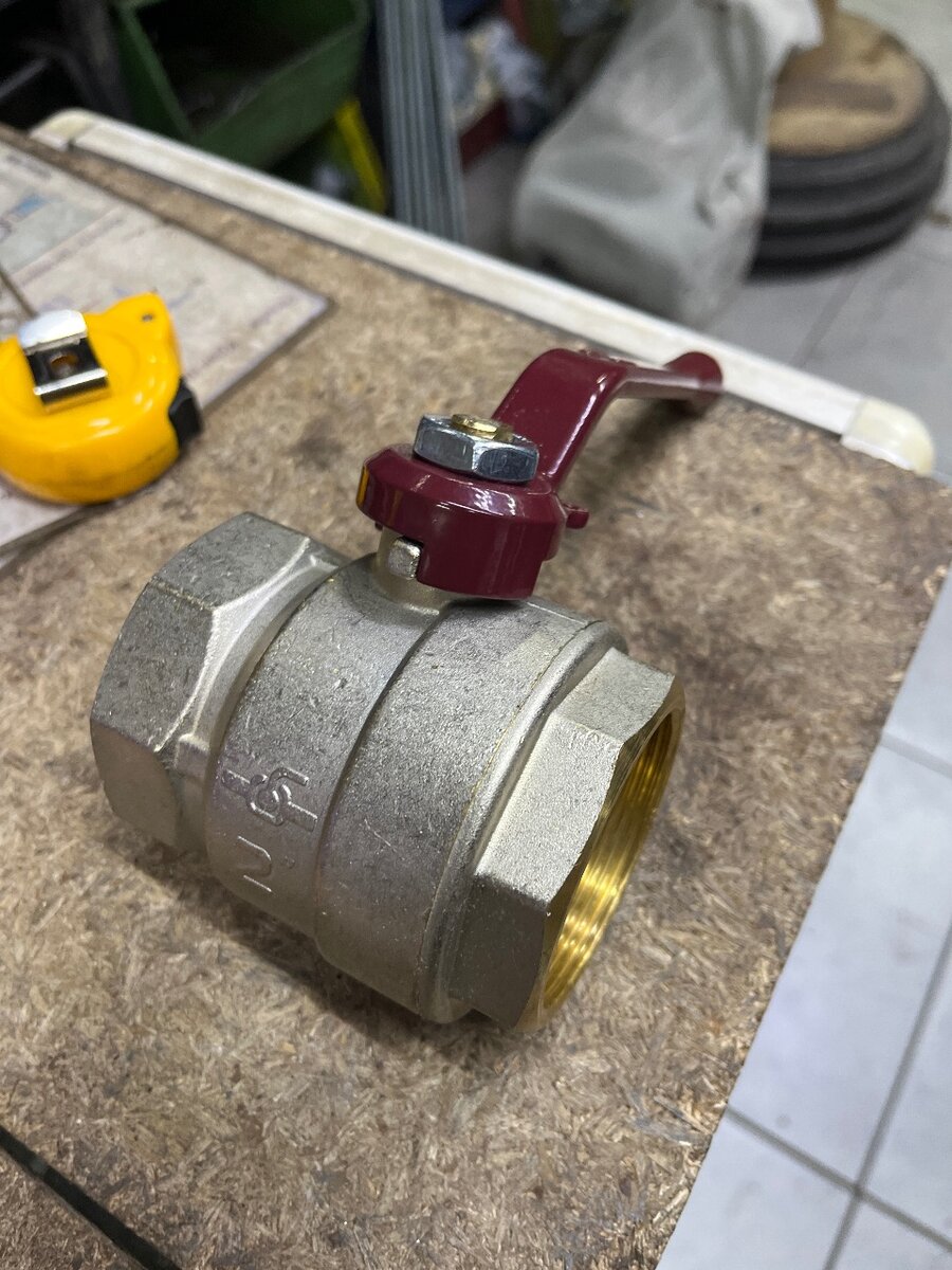 Кран шаровый латунный Temper