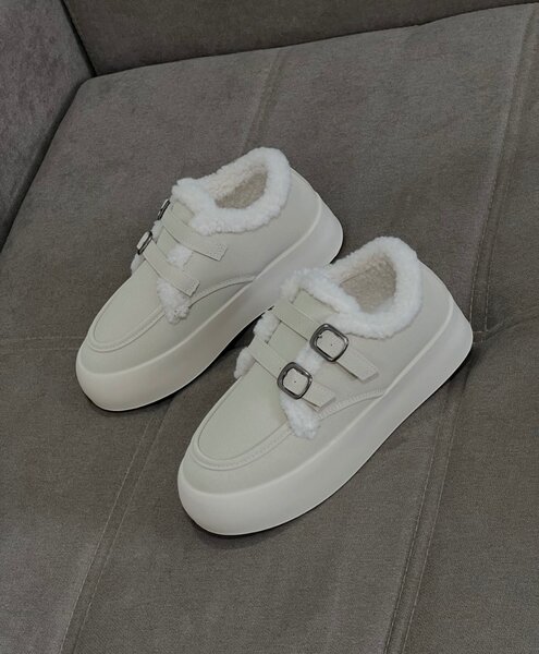 Лоферы утепленные