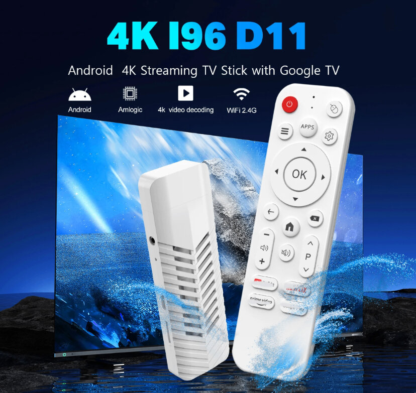 Clé TV 4K Android i96 D11