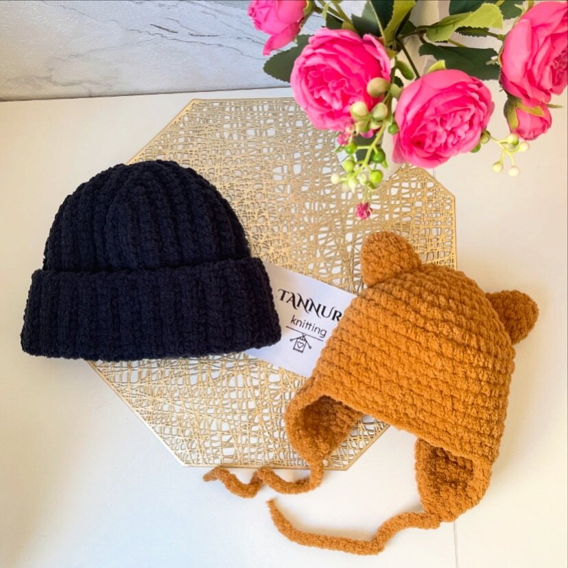 Вязанные шапочки  Ручная работа