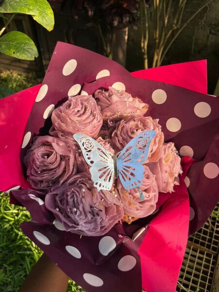 Bouquet de Roses de crêpes