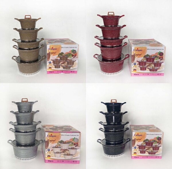 Granite Non-Stick 10 pcs cookware set