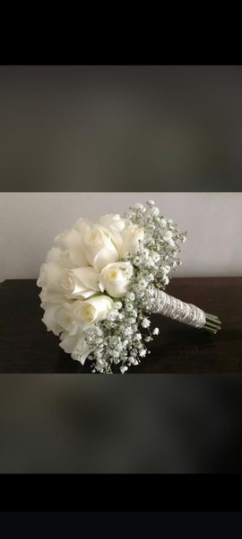 Bouquet de roses blanches