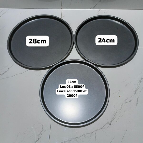 Lot 3 Moules à Pizza