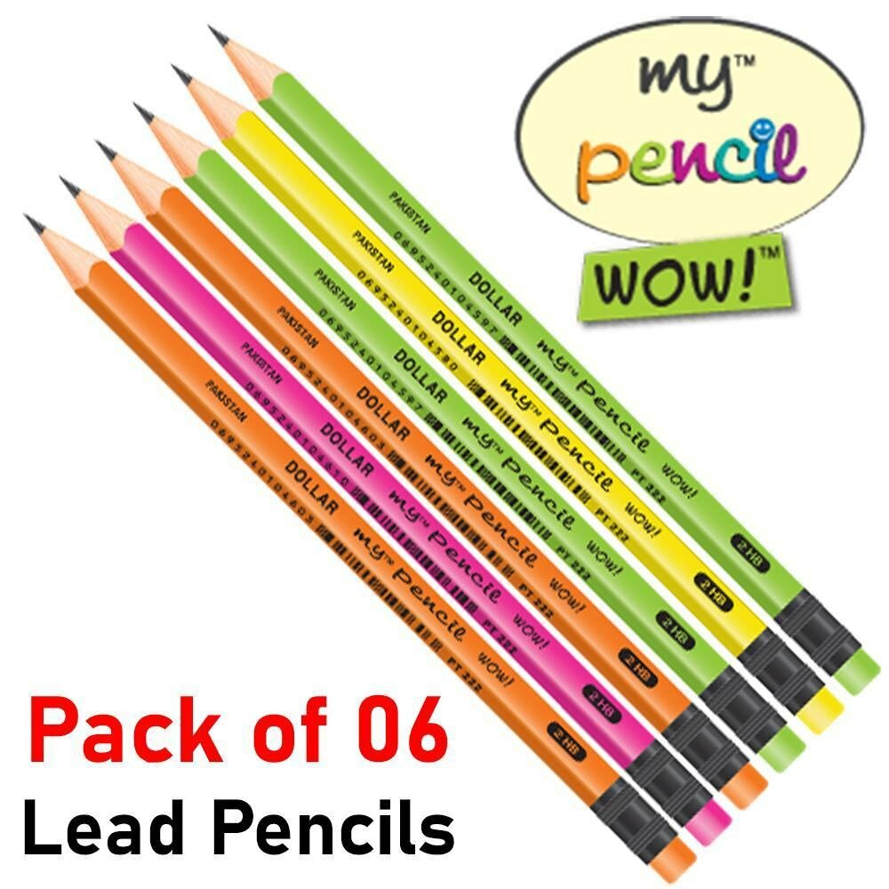Pack of 6 Lead Pencils of kids in school My Pencil