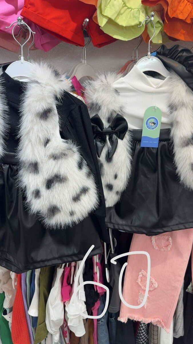 Veste en fausse fourrure pour filles