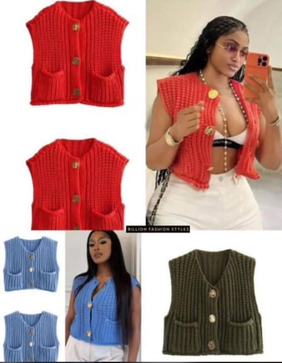 Gilet Tricoté Chic Femme