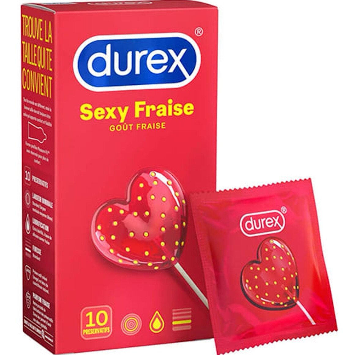 DUREX préservatif fraise X10