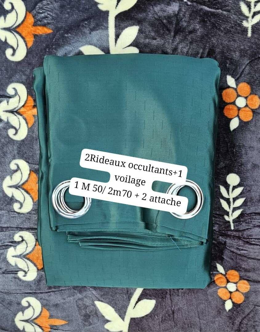 Rideaux Occultants Vert 2pcs