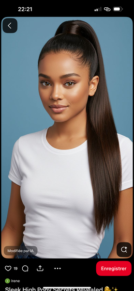 Postiche Queue-de-Cheval natur