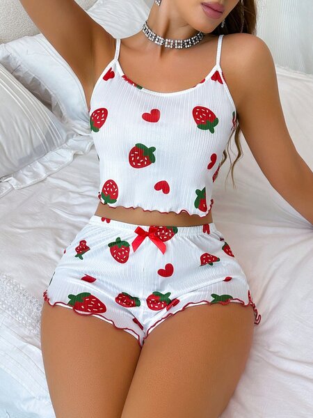 Ensemble Pyjama Fraise Femme