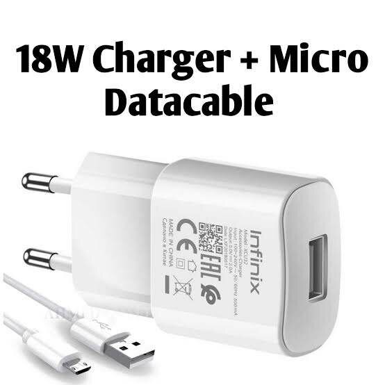 Infinix 18W Original adapter + Original Cable