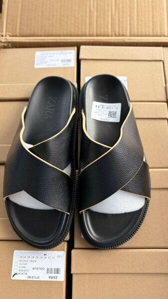 Sandales en cuir confort