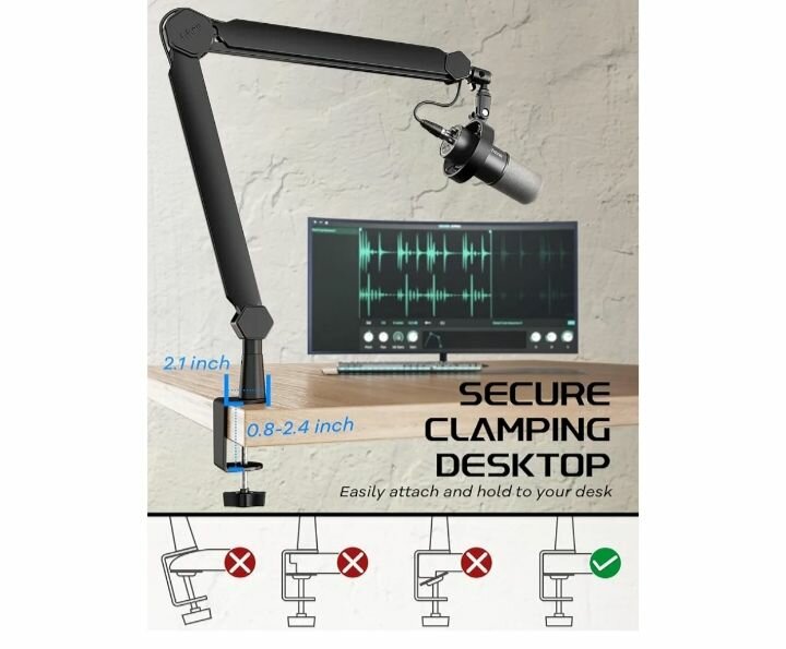 Bras micro articulé réglable