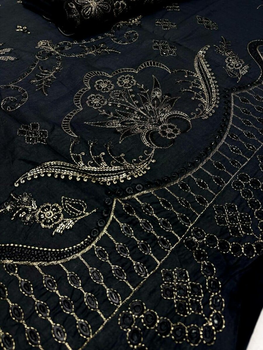 Lawn air jet 3 pcs women's unstitched suit