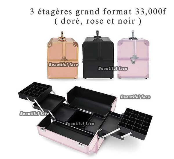 Coffret Maquillage 3 Étages