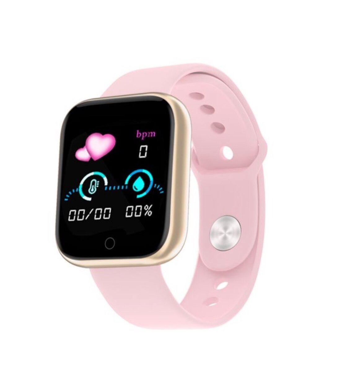 Smart Watch D20S Light Pink for Android and iPhones