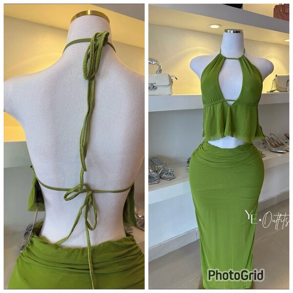 Ensemble vert été chic