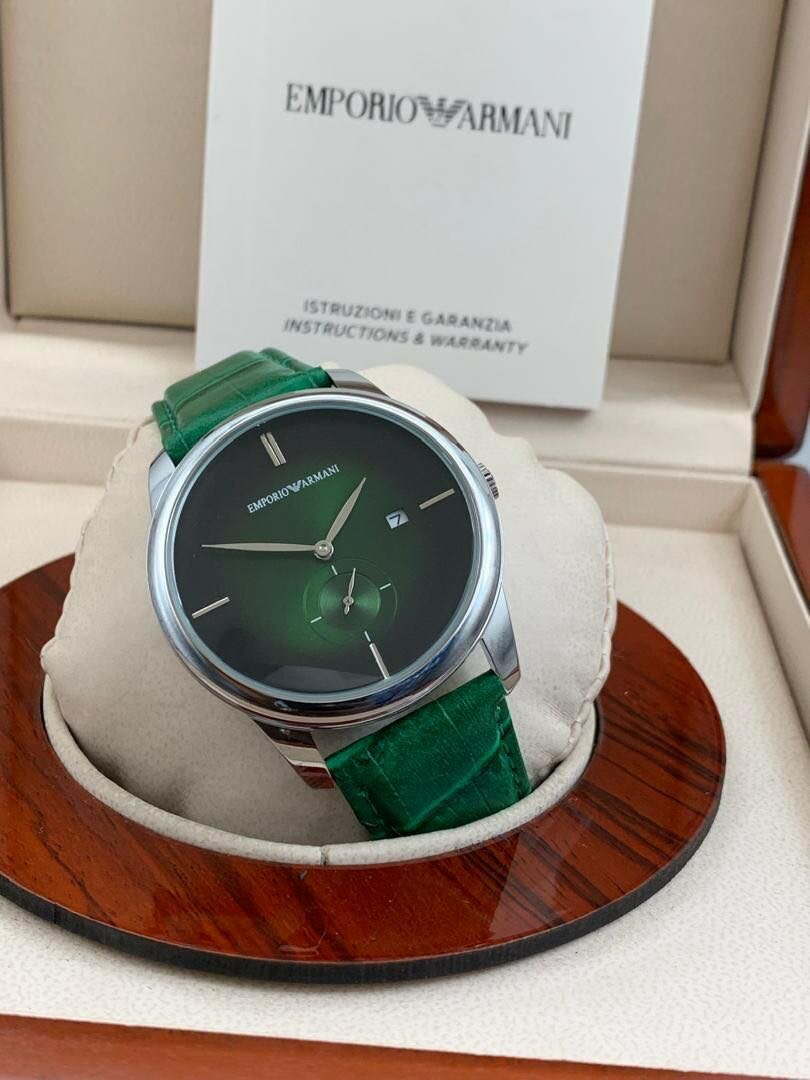 EMPORIO ARMANI LEATHER WATCH