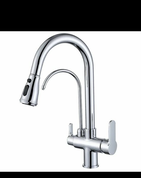 Robinet de cuisine moderne en acier inoxydable